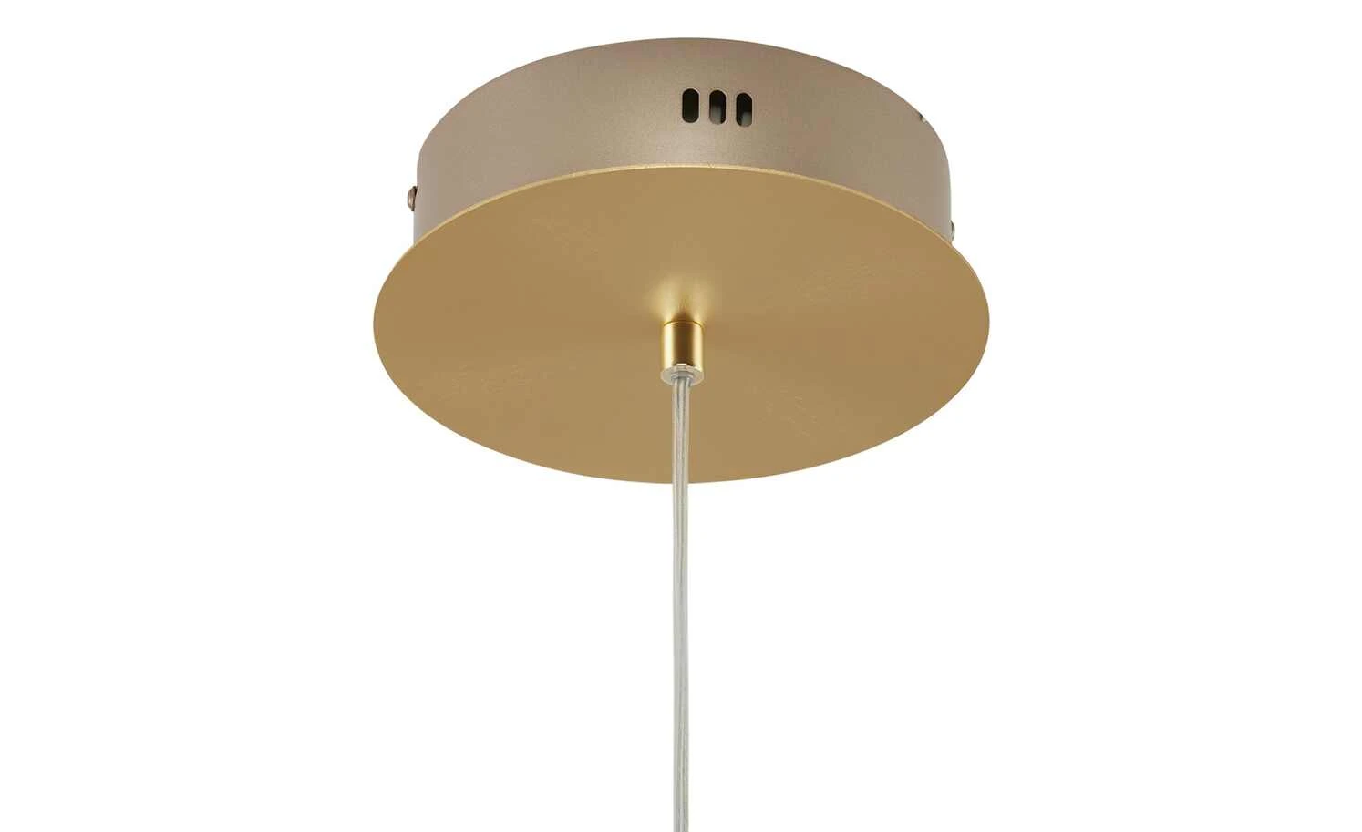 Trio LED-Pendelleuchte messing matt, geschwungen | messingfarben 6 Trio LED-Pendelleuchte messing matt, geschwungen | messingfarben – Bild 6