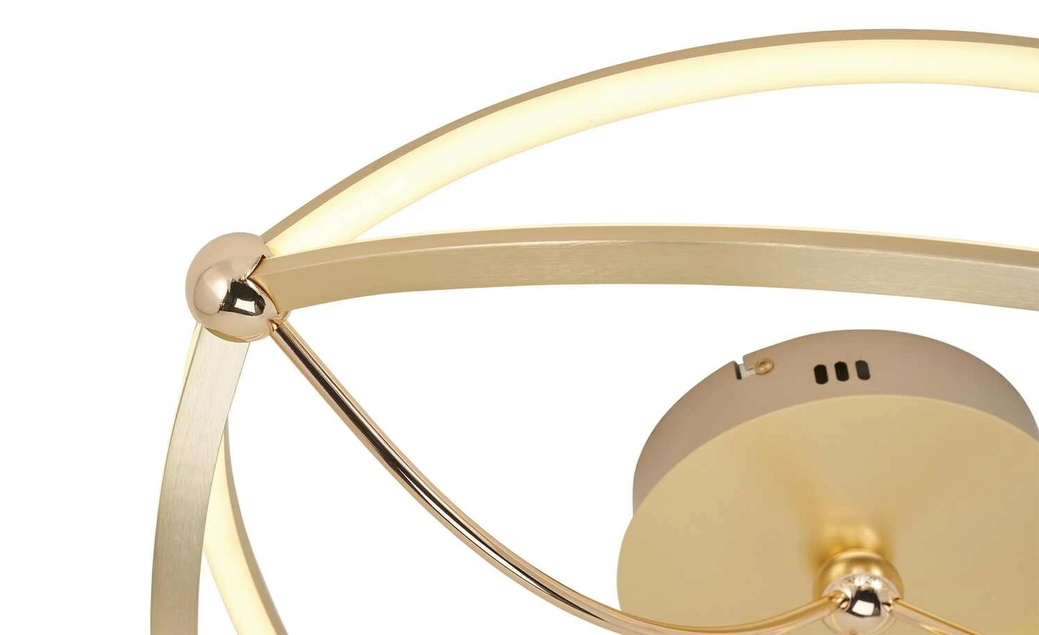 Trio LED-Deckenleuchte, messing-matt, geschwungen ´groß´ | messingfarben 4 Trio LED-Deckenleuchte, messing-matt, geschwungen ´groß´ | messingfarben – Bild 4