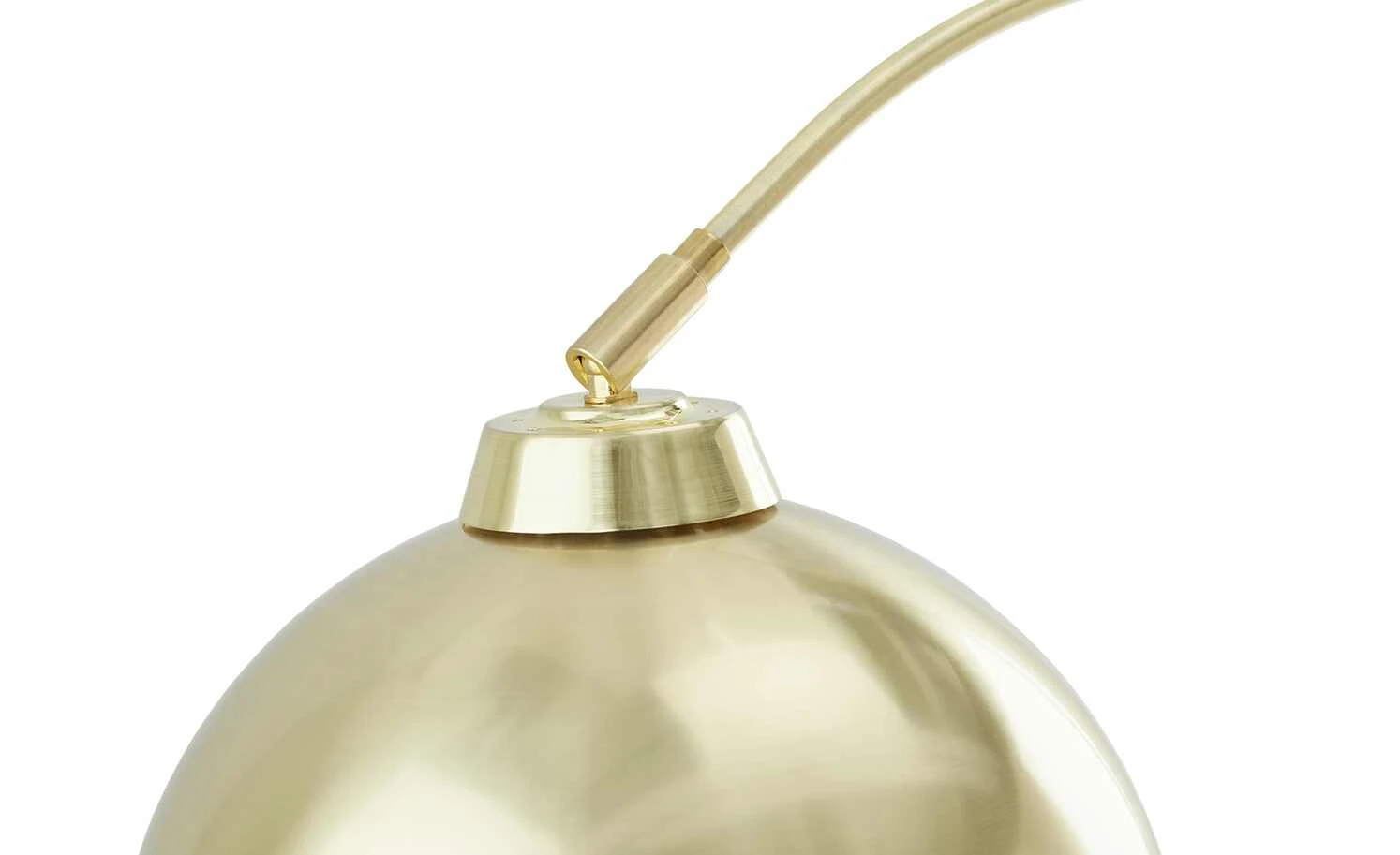 KHG Bogenleuchte, 1-flammig, messing-matt | Goldfarben 7 KHG Bogenleuchte, 1-flammig, messing-matt | Goldfarben – Bild 7