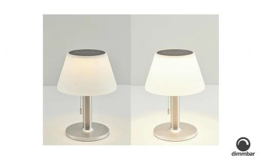 for friends Solar-Tischleuchte, silberfarben mit Schirm -Innenleuchten Verkaufsladen 11686526 3 202104212234