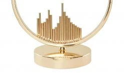 HOME STORY Tischleuchte, 1-flammig, goldfarben/ Schirm weiß -Innenleuchten Verkaufsladen 11686540 3 202203142232