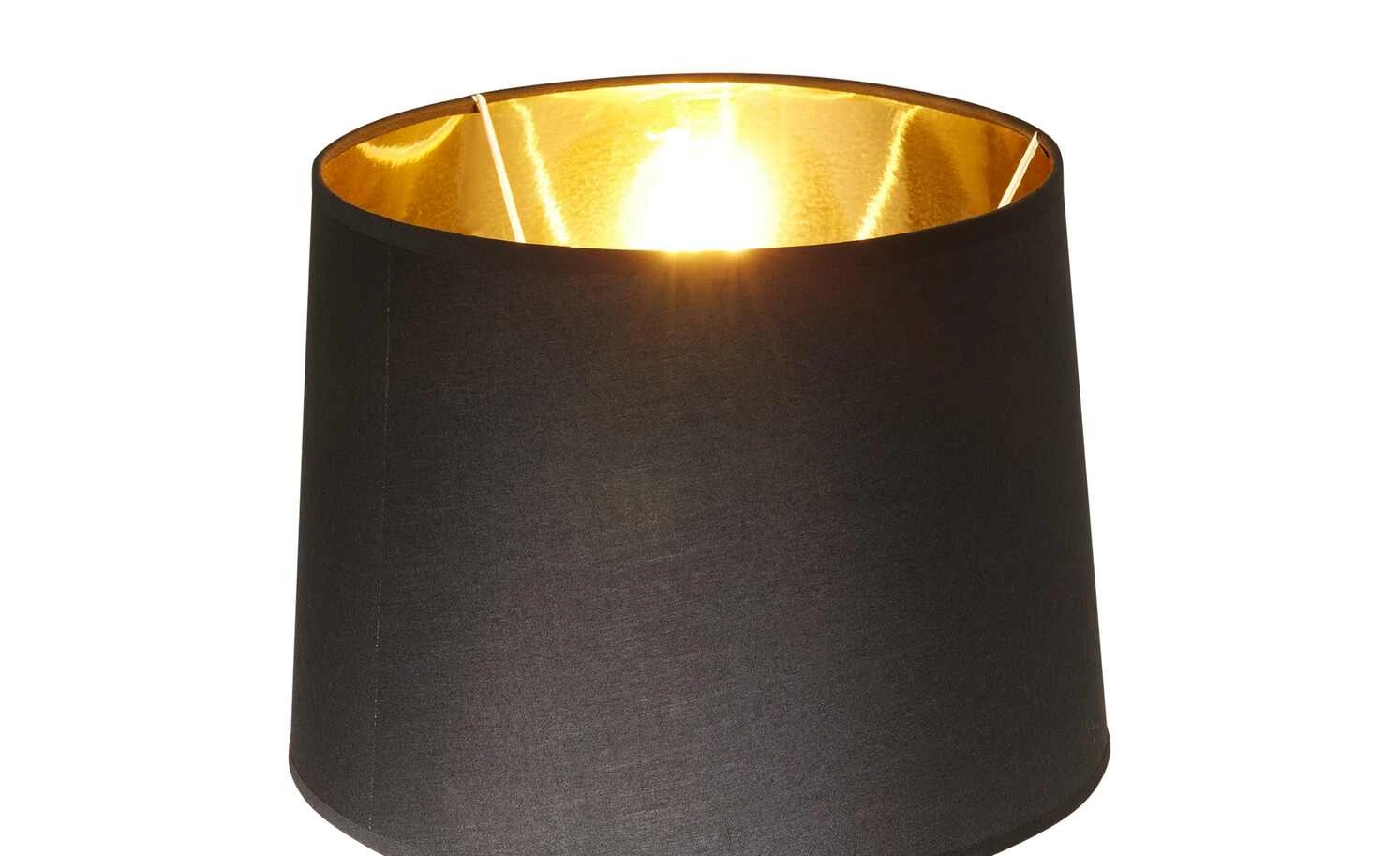 HOME STORY Tischleuchte, 1-flammig, schwarz/gold 4 HOME STORY Tischleuchte, 1-flammig, schwarz/gold – Bild 4