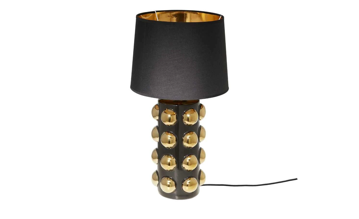 HOME STORY Tischleuchte, 1-flammig, schwarz/gold 6 HOME STORY Tischleuchte, 1-flammig, schwarz/gold – Bild 6