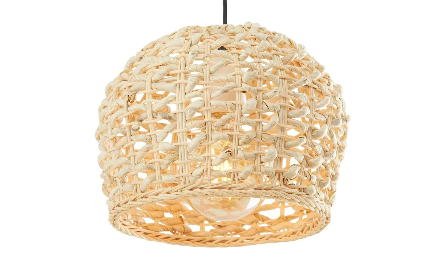 HOME STORY Rattan-Pendelleuchte, 3-flammig 5 HOME STORY Rattan-Pendelleuchte, 3-flammig – Bild 5