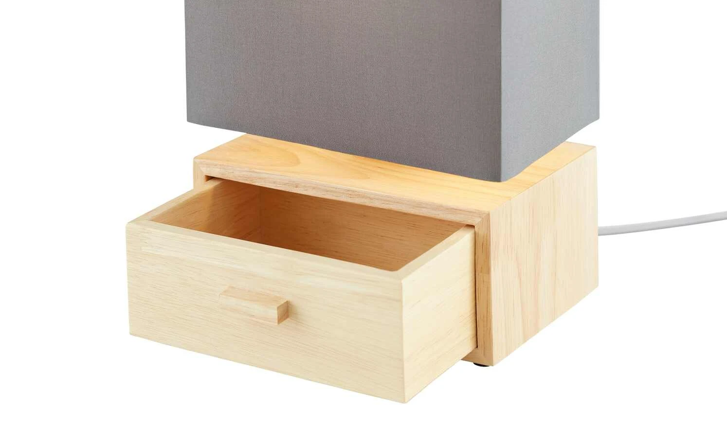 for friends Tischleuchte, 1-flammig, Holz/ Stoffschirm grau 8 for friends Tischleuchte, 1-flammig, Holz/ Stoffschirm grau – Bild 8