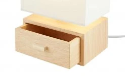 for friends Tischleuchte, 1-flammig, Holz/ Stoffschirm weiß -Innenleuchten Verkaufsladen 11686562 5 202111301239