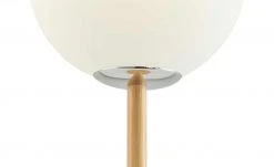 HOME STORY Bambus-Tischleuchte, 1-flammig mit weißer Kugel -Innenleuchten Verkaufsladen 11686563 4 202111301239