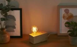 for friends Tischleuchte, 1-flammig, `Bambus -Block´ | Holz