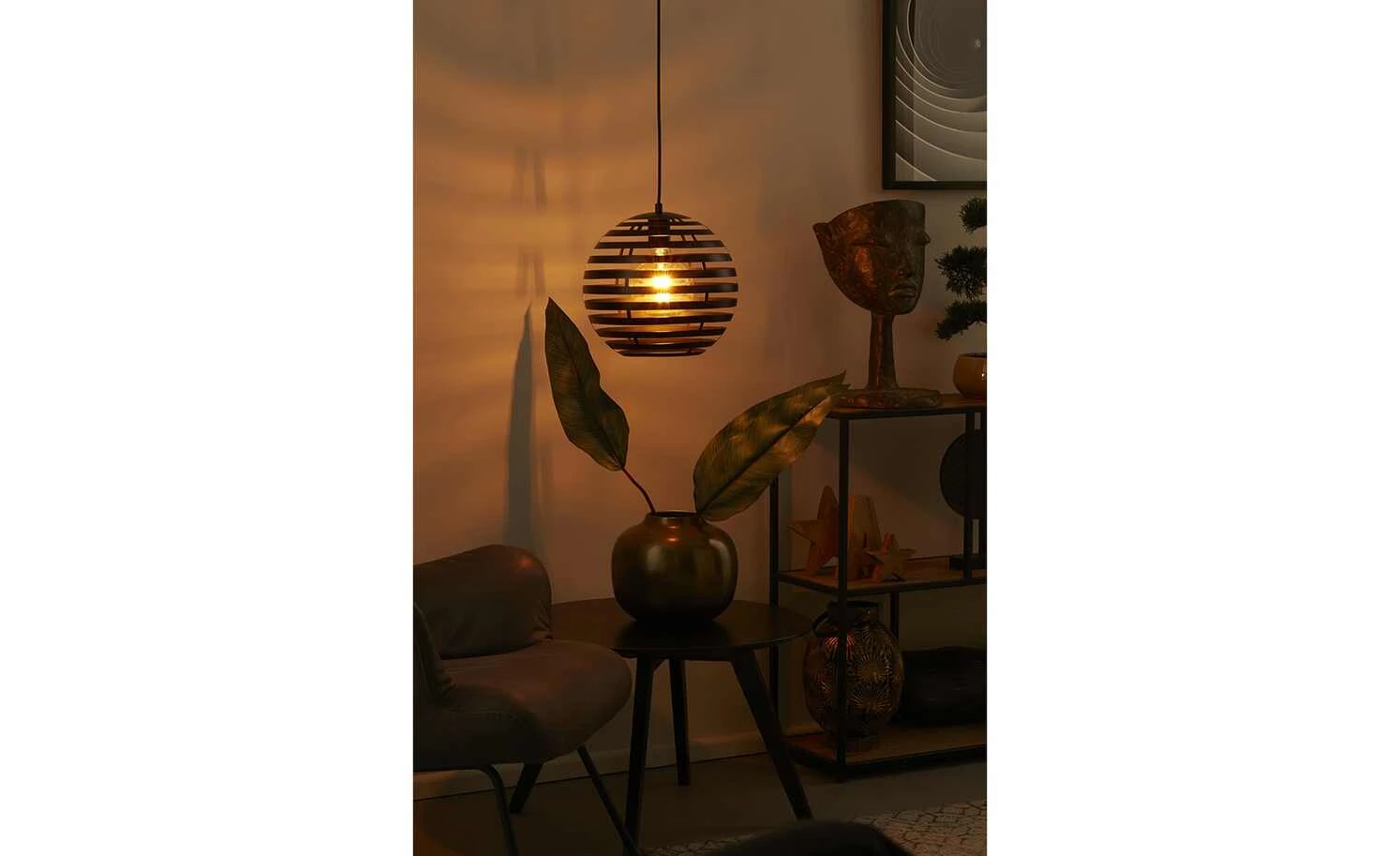 for friends Pendelleuchte, 1-flammig, Metall Kugel schwarz 1 for friends Pendelleuchte, 1-flammig, Metall Kugel schwarz