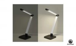 KHG LED-Tischleuchte, 1-flammig, Alu/schwarz