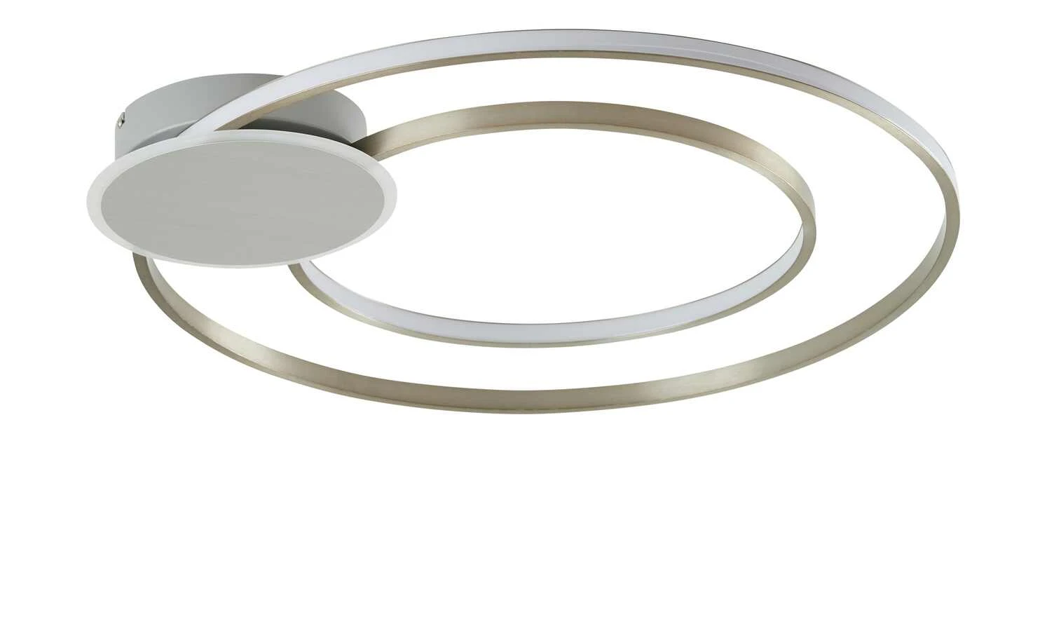 KHG LED-Deckenleuchte, 2-flammig, Nickel-matt ´Kreise´ 2 KHG LED-Deckenleuchte, 2-flammig, Nickel-matt ´Kreise´ – Bild 2