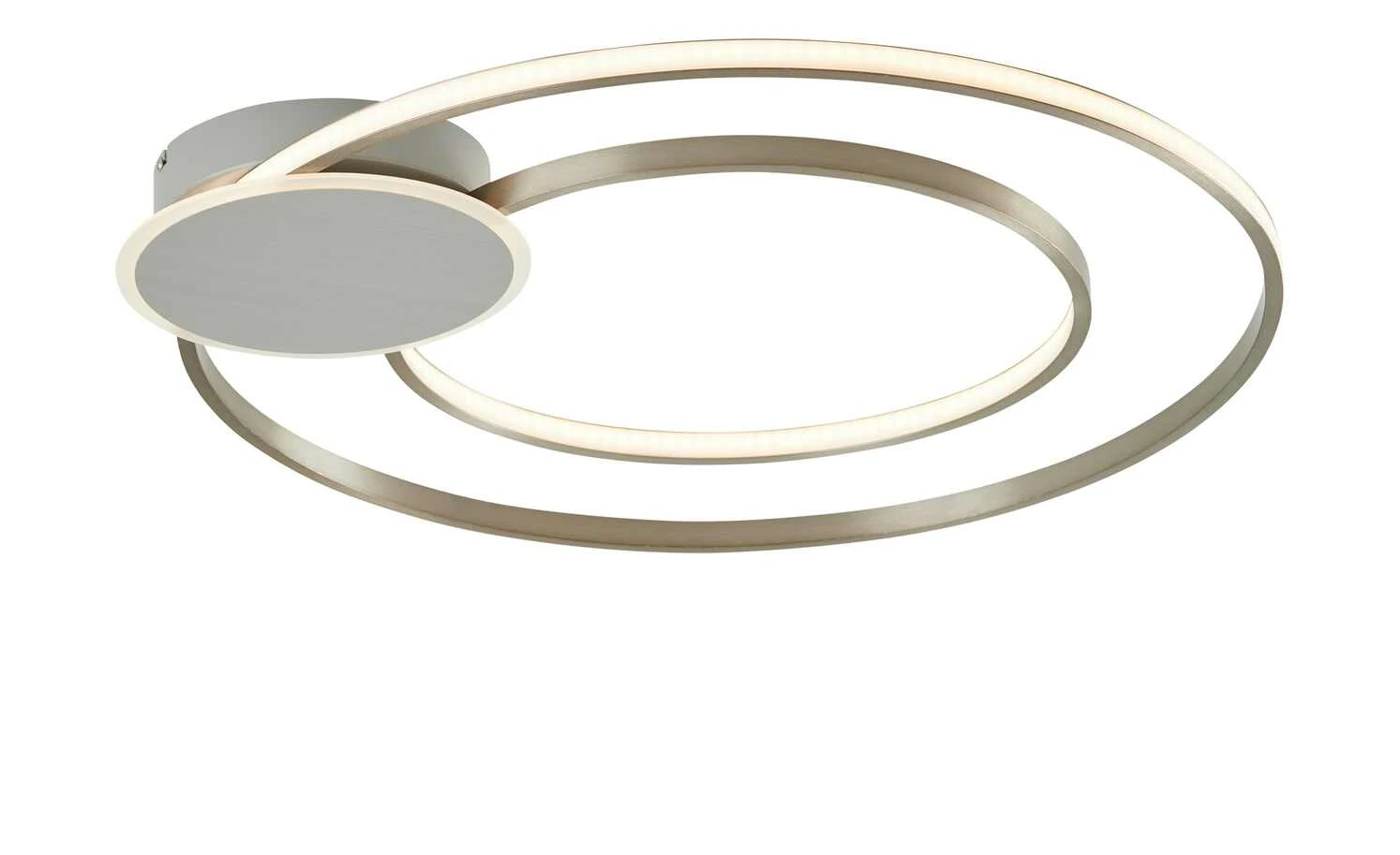 KHG LED-Deckenleuchte, 2-flammig, Nickel-matt ´Kreise´ 5 KHG LED-Deckenleuchte, 2-flammig, Nickel-matt ´Kreise´ – Bild 5