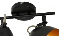 KHG Deckenstrahler, 2-flammig, schwarz innen goldfarben 11 KHG Deckenstrahler, 2-flammig, schwarz innen goldfarben -Innenleuchten Verkaufsladen 11686645 2 202202222232