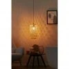 HOME STORY Pendelleuchte, 1-flammig, Bambus-Rattan geflochten natur | 144,5|cm