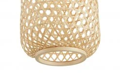 HOME STORY Pendelleuchte, 1-flammig, Bambus-Rattan geflochten natur | 144,5|cm -Innenleuchten Verkaufsladen 11686656 4 202205022313