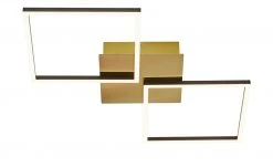 HOME STORY LED-Deckenleuchte, 2-flammig, schwarz/goldfarben -Innenleuchten Verkaufsladen 11686679 4 202203021235