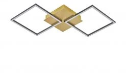 HOME STORY LED-Deckenleuchte, 2-flammig, schwarz/goldfarben -Innenleuchten Verkaufsladen 11686679 5 202203021235