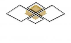 HOME STORY LED-Deckenleuchte, 4-flammig, schwarz/goldfarben -Innenleuchten Verkaufsladen 11686680 6 202203021235