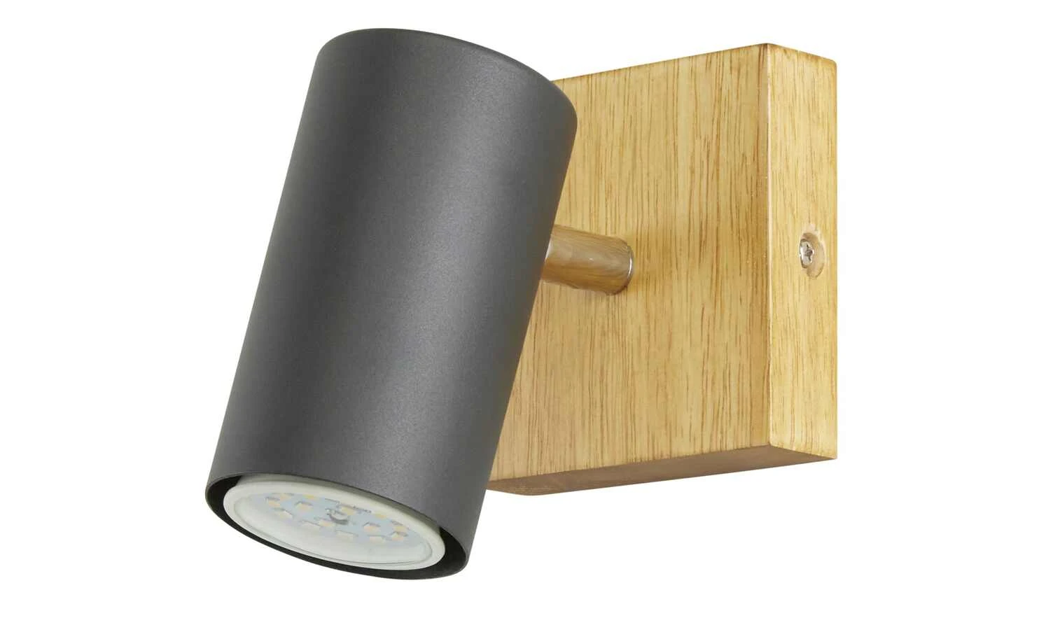 Trio Wand-/ Deckenspot, schwarz / Eiche 2 Trio Wand-/ Deckenspot, schwarz / Eiche – Bild 2