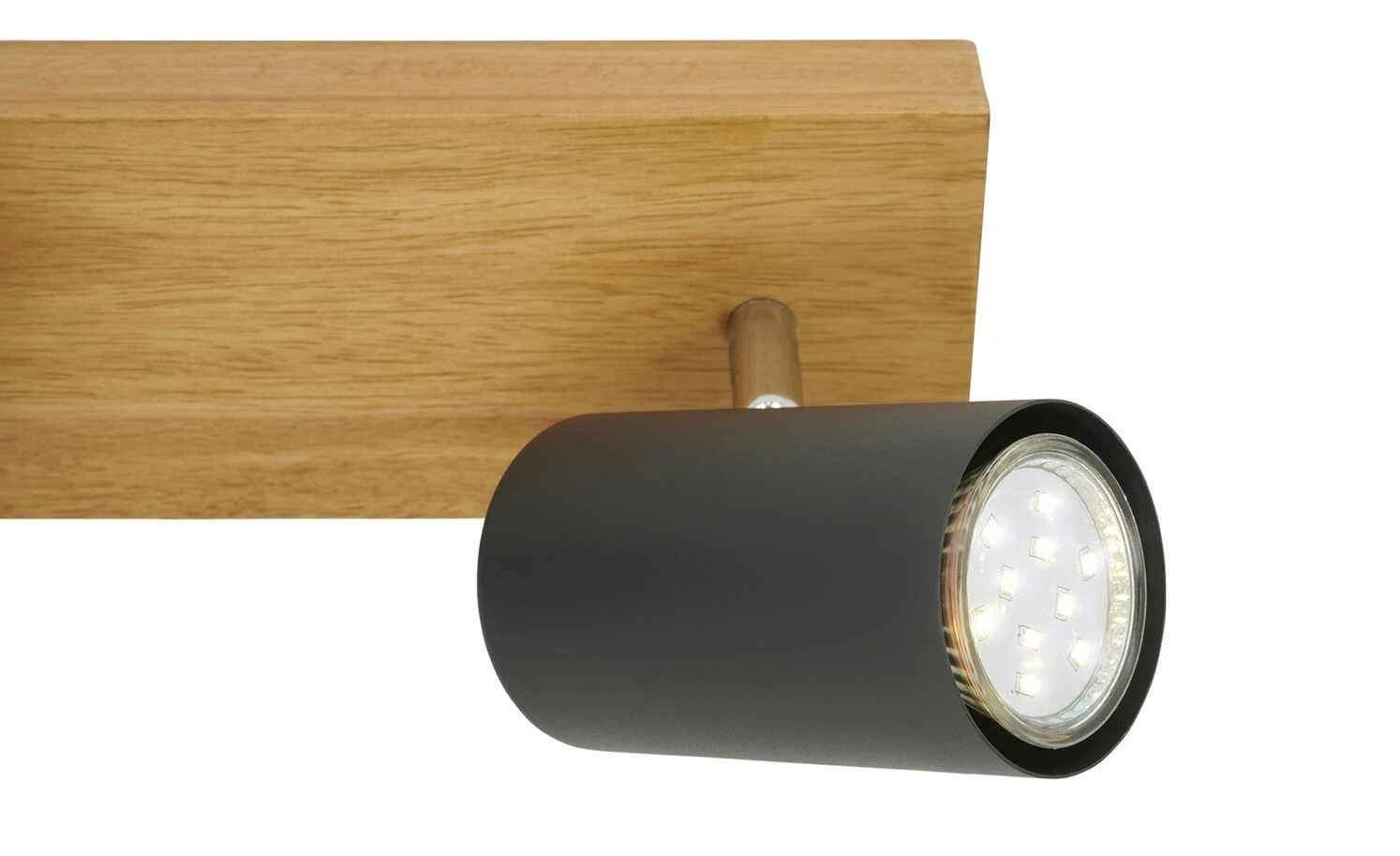 Trio Deckenspot, 2-flammig, schwarz / Eiche 7 Trio Deckenspot, 2-flammig, schwarz / Eiche – Bild 7