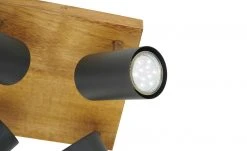 Trio Deckenspot, 4-flammig, schwarz / Eiche -Innenleuchten Verkaufsladen 11686695 1 202104272235