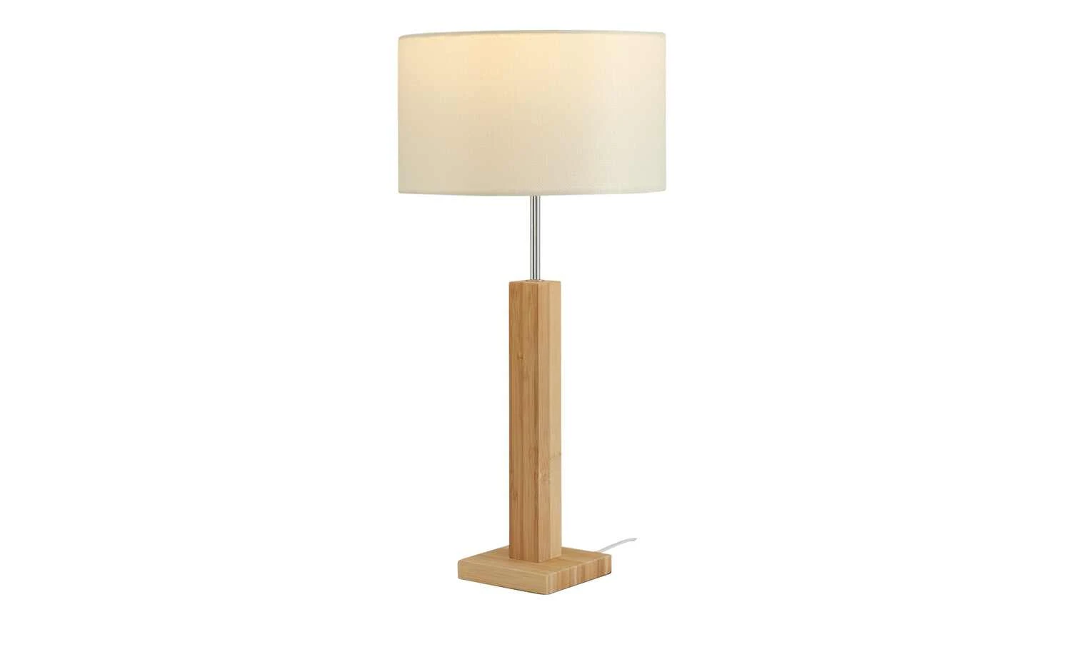 HOME STORY Tischleuchte, 1-flammig, Bambus/ Stoff natur 8 HOME STORY Tischleuchte, 1-flammig, Bambus/ Stoff natur – Bild 8