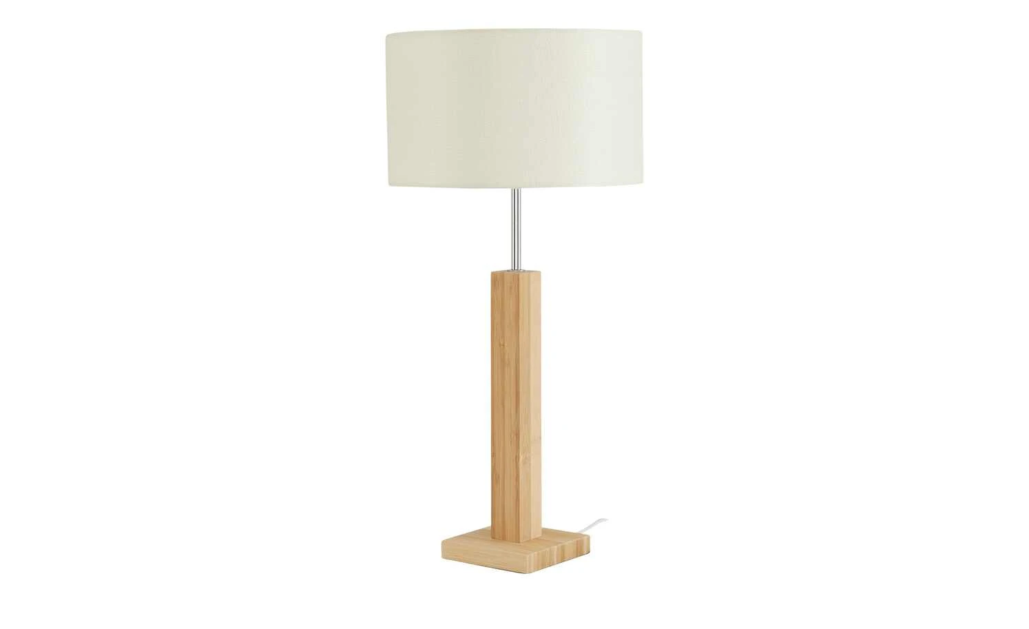 HOME STORY Tischleuchte, 1-flammig, Bambus/ Stoff natur 3 HOME STORY Tischleuchte, 1-flammig, Bambus/ Stoff natur – Bild 3