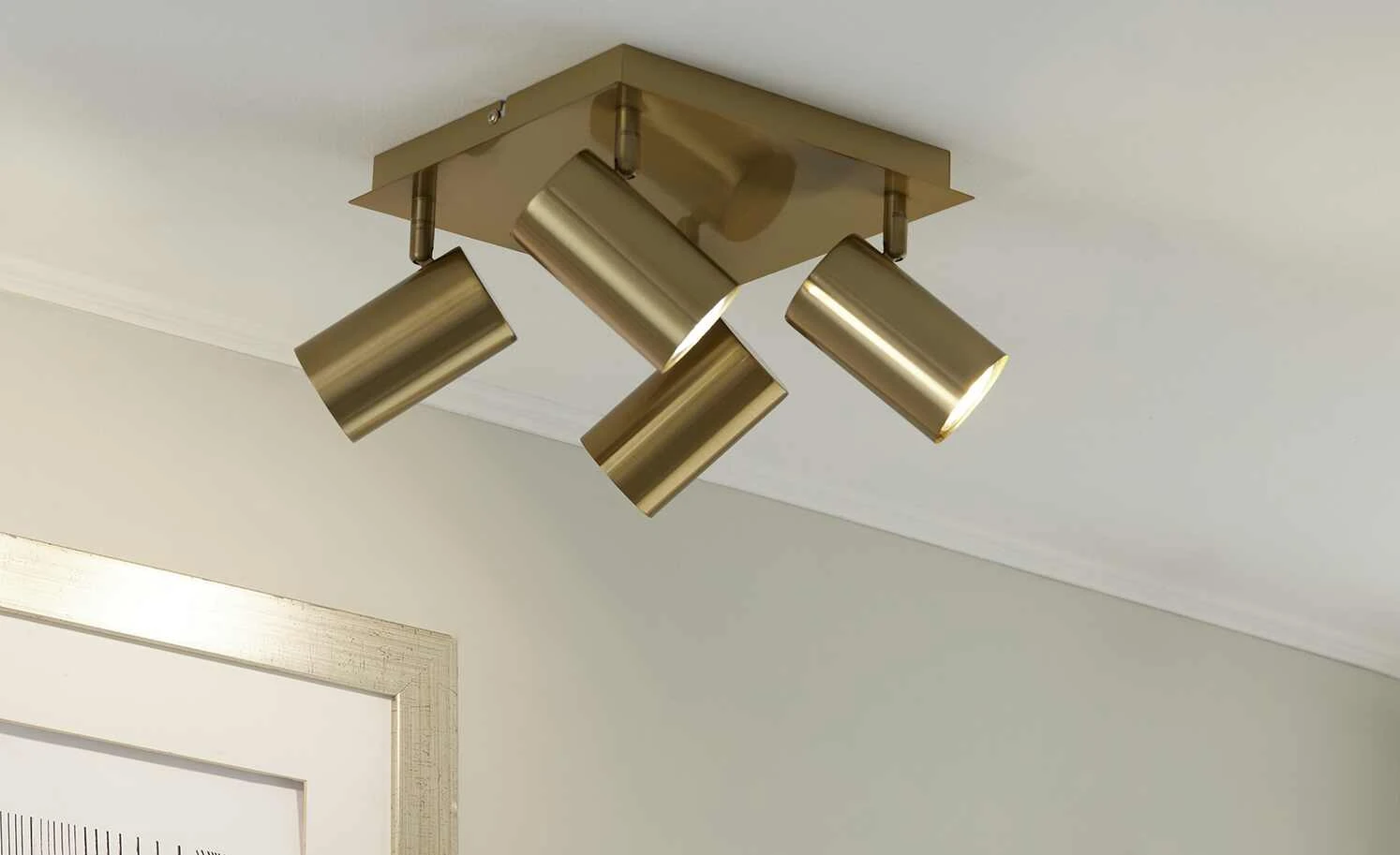 Trio Deckenstrahler, 4-flammig, altmessing | 24|cm 1 Trio Deckenstrahler, 4-flammig, altmessing | 24|cm