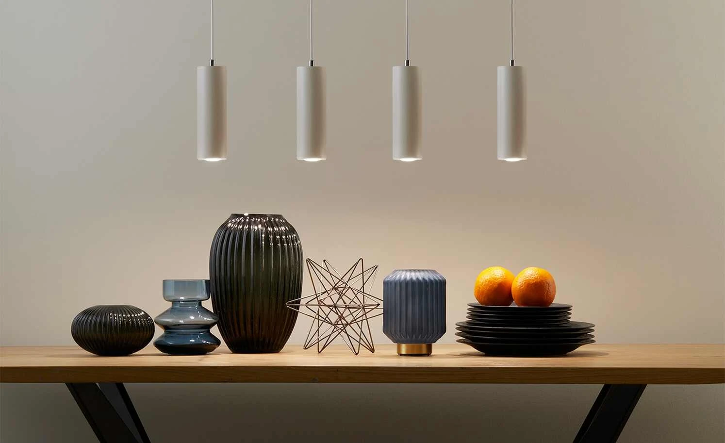 Trio Pendelleuchte, 2-flammig, weiß 1 Trio Pendelleuchte, 2-flammig, weiß