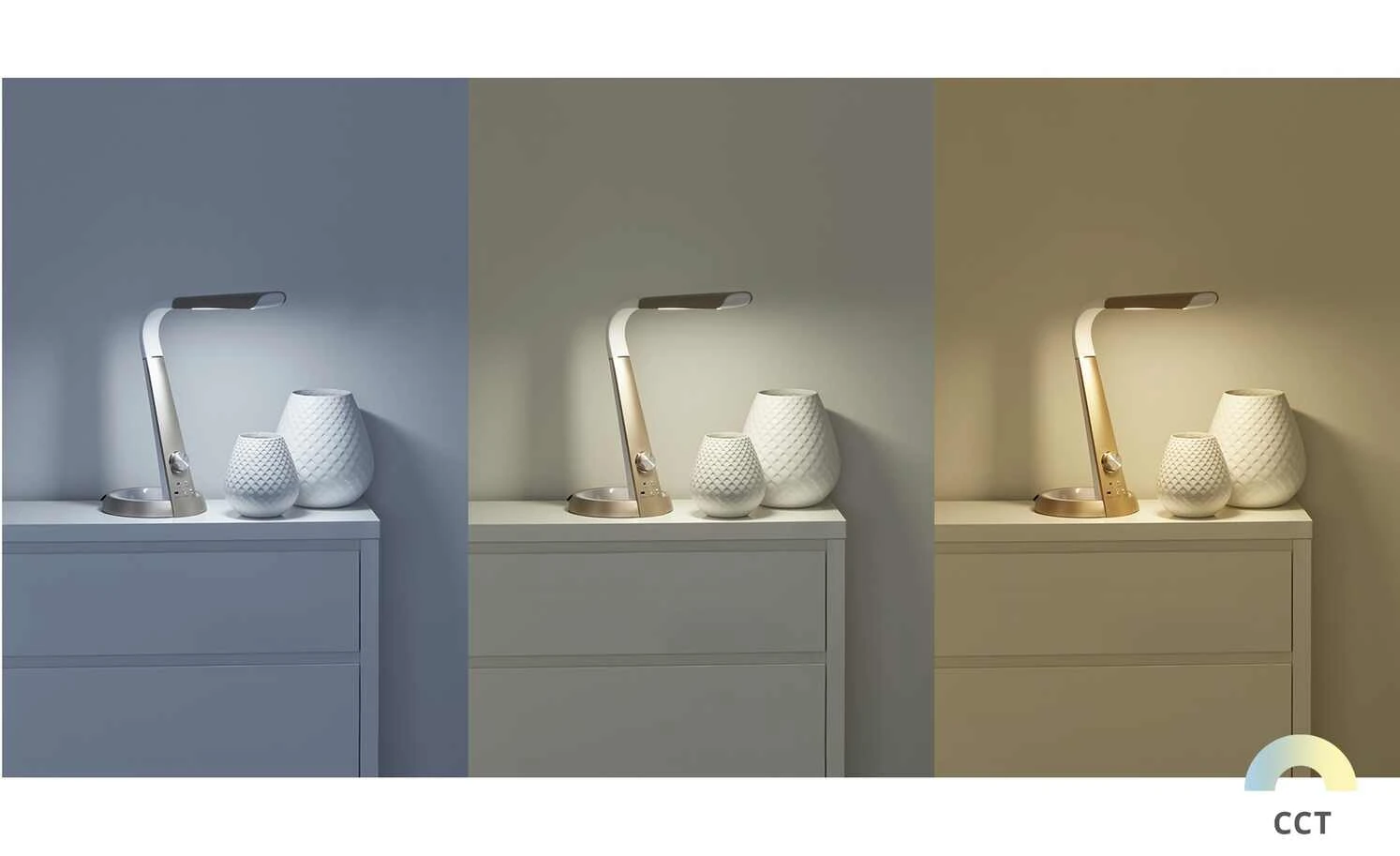 Meisterleuchten LED-Tischleuchte, 1-flammig, weiß/rose´ 3 Meisterleuchten LED-Tischleuchte, 1-flammig, weiß/rose´ – Bild 3