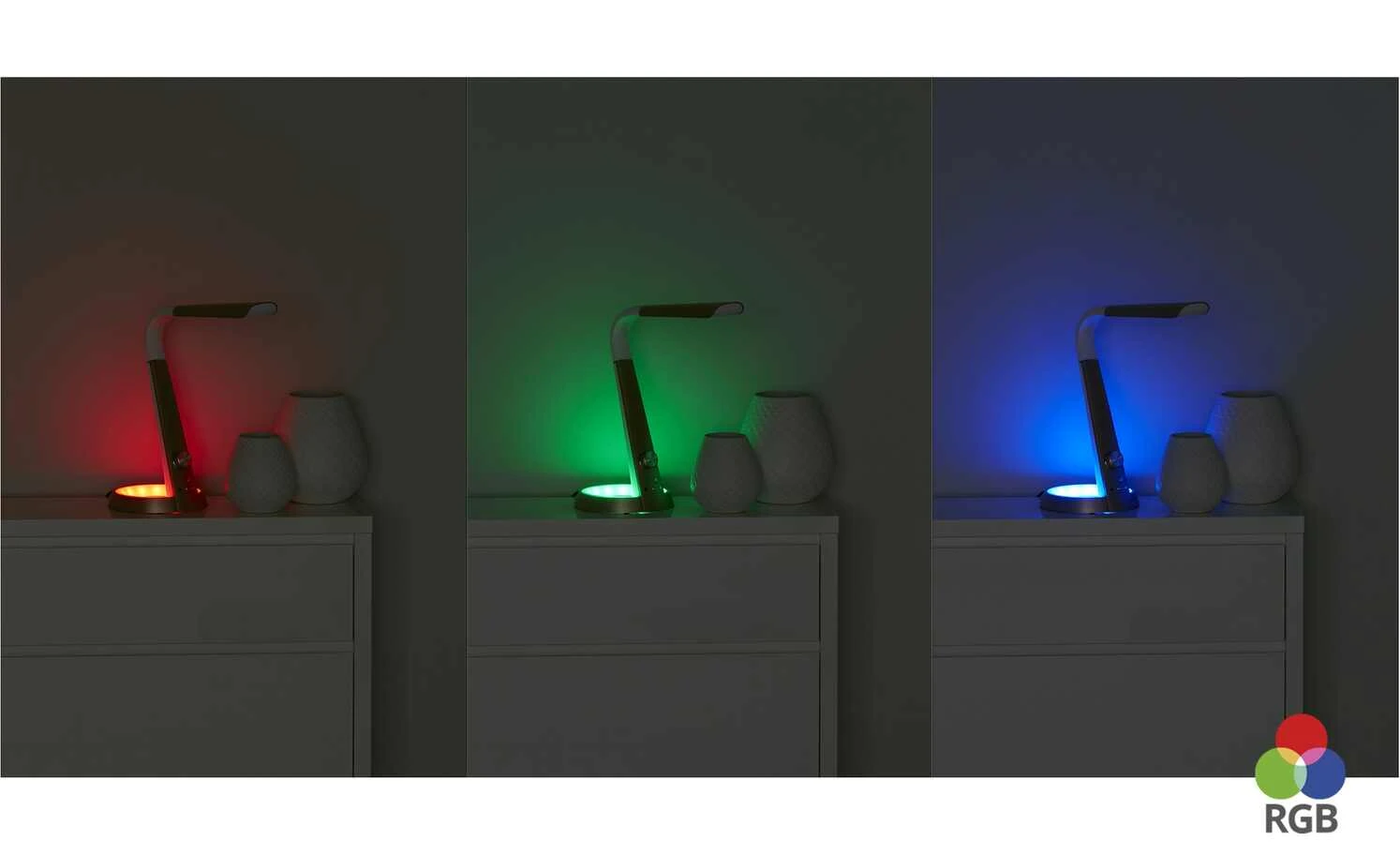 Meisterleuchten LED-Tischleuchte, 1-flammig, weiß/rose´ 1 Meisterleuchten LED-Tischleuchte, 1-flammig, weiß/rose´