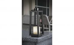 Trio Solar-Aussen-Laterne schwarz