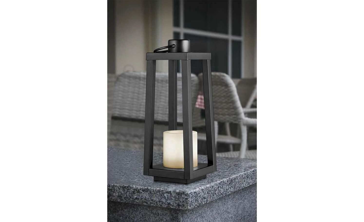 Trio Solar-Aussen-Laterne schwarz 1 Trio Solar-Aussen-Laterne schwarz