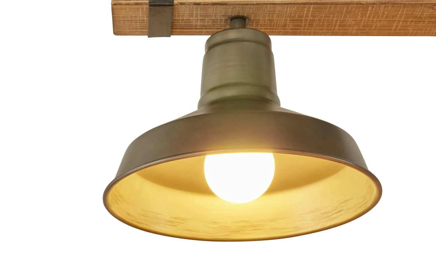 Pendelleuchte, 3-flammig, schwarz/Holz mit Tau 5 Pendelleuchte, 3-flammig, schwarz/Holz mit Tau – Bild 5