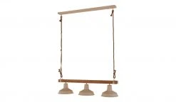 Pendelleuchte, 3-flammig, weiß/Holz mit Tau 10 Pendelleuchte, 3-flammig, weiß/Holz mit Tau -Innenleuchten Verkaufsladen 11686861 1 202109171234