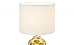 KHG Tischeuchte, 1-flammig, goldfarben mit Stoffschirm -Innenleuchten Verkaufsladen 11686864 5 202205041236