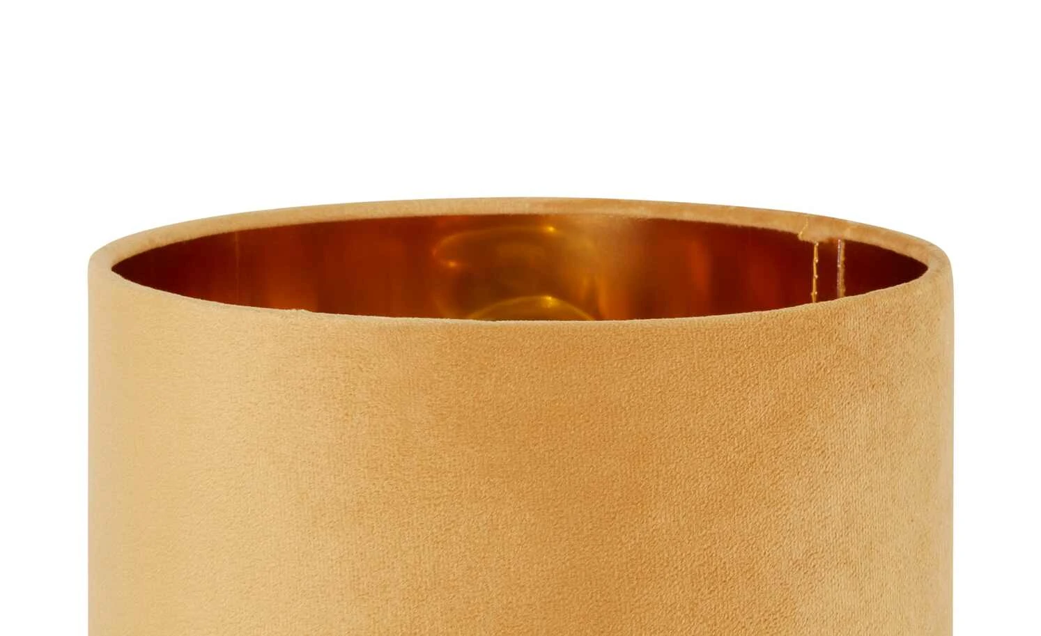 Fischer-Honsel Tischleuchte, 1-flammig, gelb Samt `klein´ | 32|cm Gelb 6 Fischer-Honsel Tischleuchte, 1-flammig, gelb Samt `klein´ | 32|cm Gelb – Bild 6