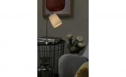 Tischleuchte, 1-flammig, Nickel matt