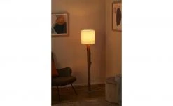 Stehleuchte, 1-flammig, Eukalyptusholz