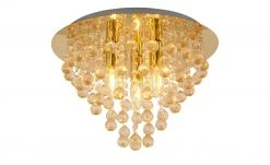 Deckenleuchte, 3-flammig, Behang goldfarben -Innenleuchten Verkaufsladen 11686945 3 202202231234