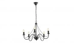 Kronleuchter, 5-flammig, schwarz -Innenleuchten Verkaufsladen 11686960 4 202205041236