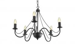 Kronleuchter, 5-flammig, schwarz -Innenleuchten Verkaufsladen 11686960 5 202205041236