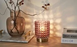 Mobile-Tischleuchte, Glas Rosa | Rosa 15|cm