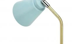 Tischleuchte, 1-flammig, hellblau/goldfarben -Innenleuchten Verkaufsladen 11686984 5 202109061235