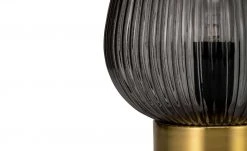 Tischleuchte, 1-flammig, Rauchglas/ messingfarben 11 Tischleuchte, 1-flammig, Rauchglas/ messingfarben -Innenleuchten Verkaufsladen 11686987 2 202109061235