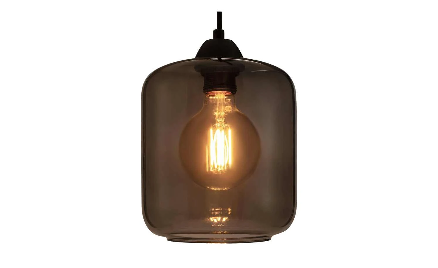 Pendelleuchte, 1-flammig, Rauchglas 4 Pendelleuchte, 1-flammig, Rauchglas – Bild 4