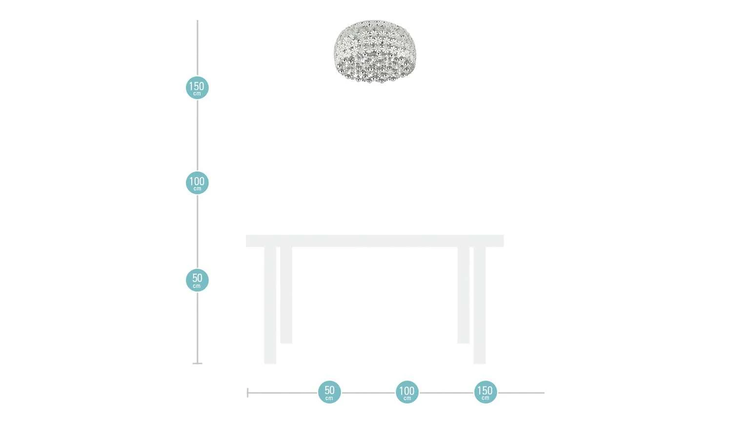 KHG LED-Deckenleuchte, mit Behang 4 KHG LED-Deckenleuchte, mit Behang – Bild 4