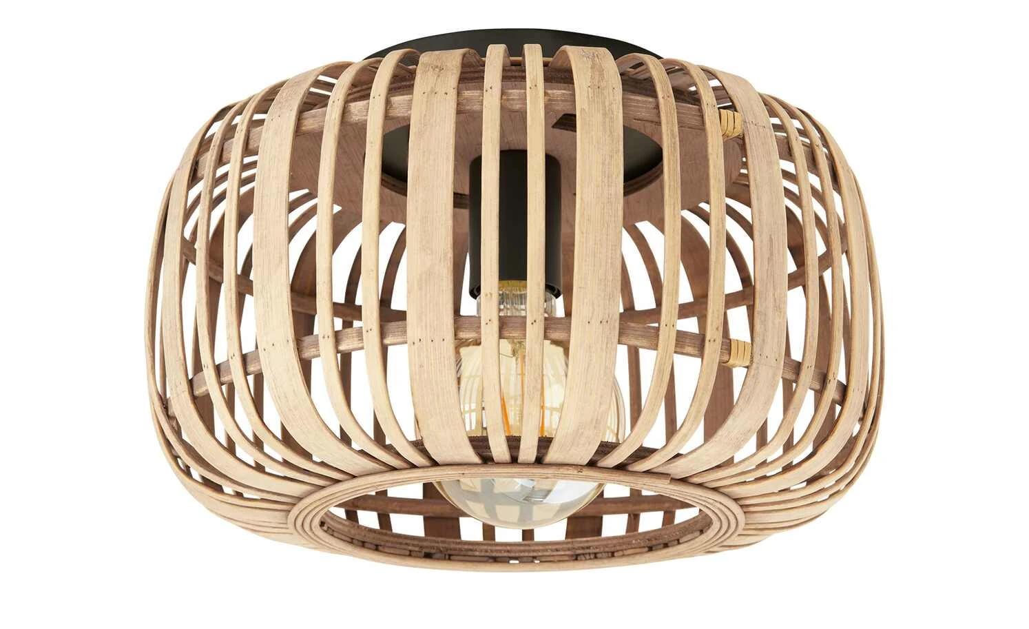 Deckenleuchte, 1-flammig. Rattanschirm `klein` 2 Deckenleuchte, 1-flammig. Rattanschirm `klein` – Bild 2