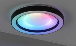 Trio LED-Deckenleuchte, schwarz mit Fernbedienung 14 Trio LED-Deckenleuchte, schwarz mit Fernbedienung -Innenleuchten Verkaufsladen 11687111 10 202201271233