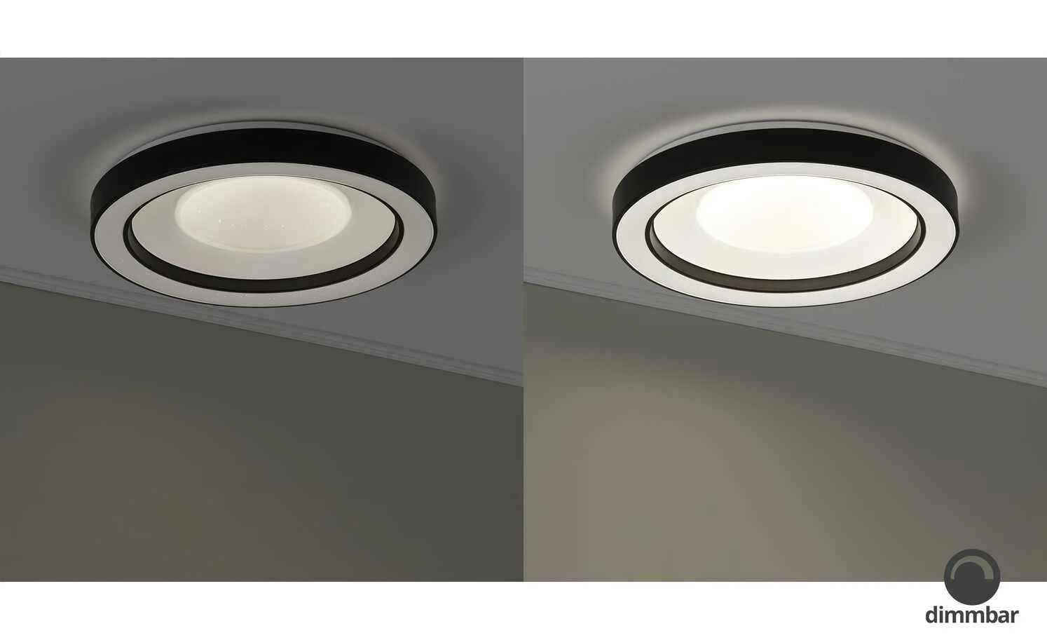 Trio LED-Deckenleuchte, schwarz mit Fernbedienung 6 Trio LED-Deckenleuchte, schwarz mit Fernbedienung – Bild 6